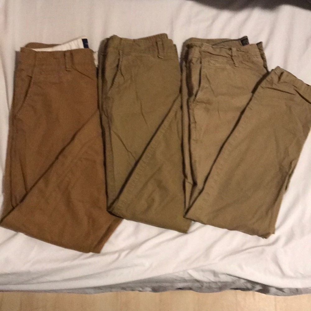Three pairs of American Eagle khakis - Picture 1 of 4